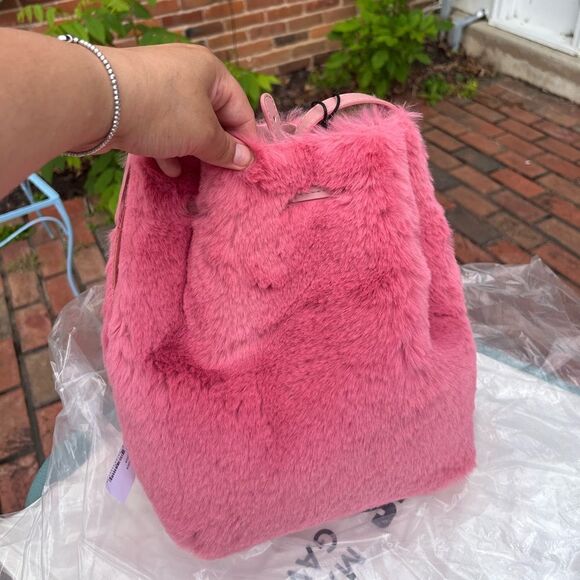 Mansur Gavriel Faux Fur Bucket Bag NWT - Picture 10 of 14